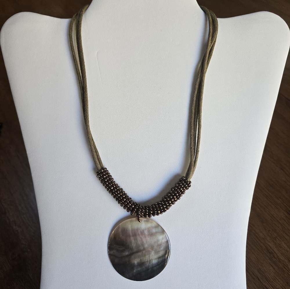 Authentic Lia Sophia Natural Shell Necklace